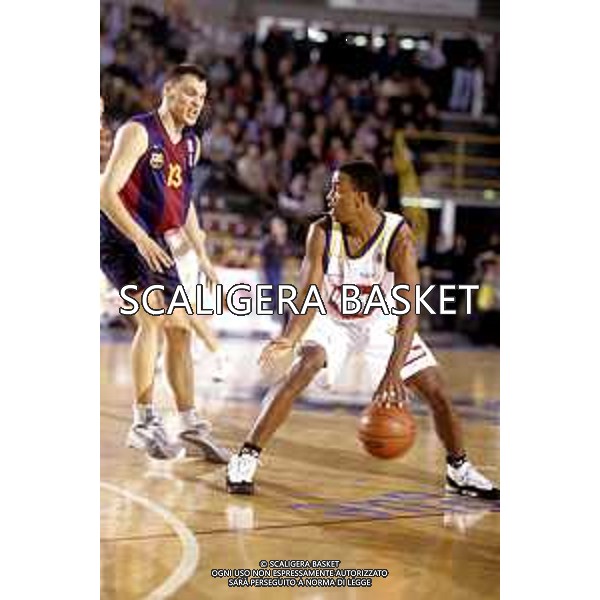 Eurolega . Muller vs. Barcelona . Luis Bullock e Sarunas Jazikevicius 