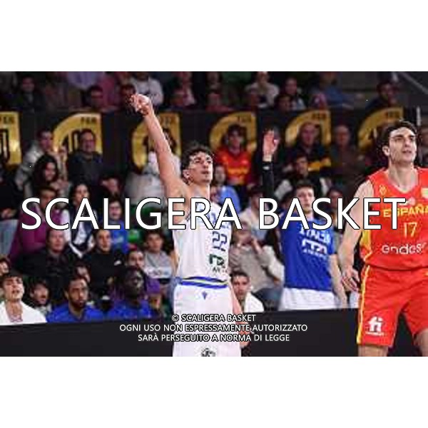 Giordano Bortolani Spagna Spain - Italia Italy 2023 FIBA Basketball World Cup - European Qualifiers FIP 2023 Caceres, 26/02/2023 Foto M.Ceretti / Ciamillo-Castoria