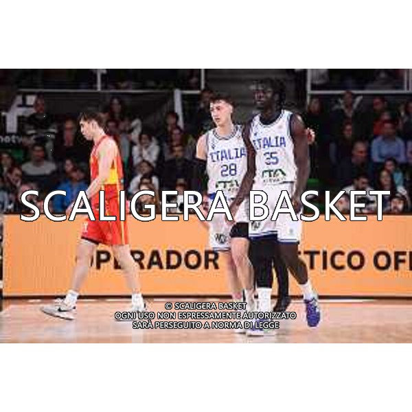 Davide Casarin, Mouhamet Rassoul Momo Diouf Spagna Spain - Italia Italy 2023 FIBA Basketball World Cup - European Qualifiers FIP 2023 Caceres, 26/02/2023 Foto M.Ceretti / Ciamillo-Castoria