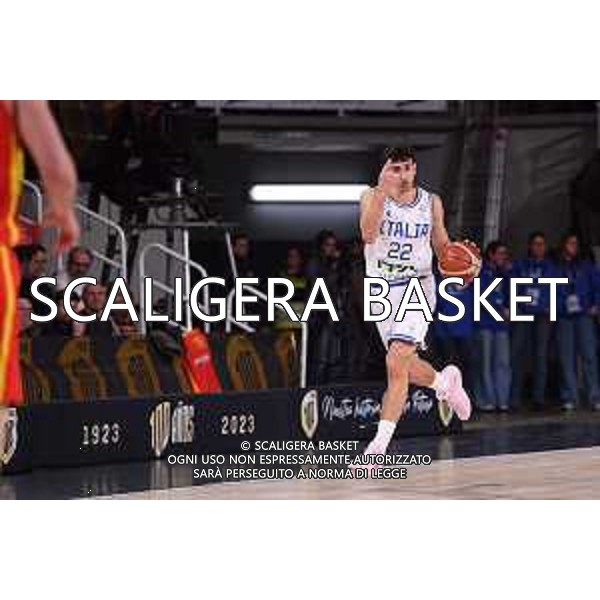 Giordano Bortolani Spagna Spain - Italia Italy 2023 FIBA Basketball World Cup - European Qualifiers FIP 2023 Caceres, 26/02/2023 Foto M.Ceretti / Ciamillo-Castoria