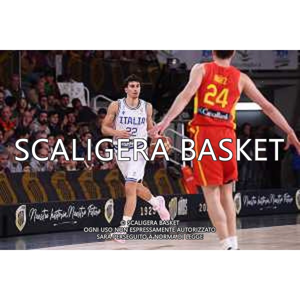 Giordano Bortolani Spagna Spain - Italia Italy 2023 FIBA Basketball World Cup - European Qualifiers FIP 2023 Caceres, 26/02/2023 Foto M.Ceretti / Ciamillo-Castoria