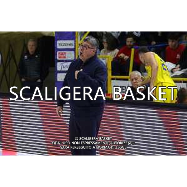 Alessandro Ramagli allenatore Tezenis Verona, Tezenis Verona - Agribertocchi Orzinuovi. Basket Campionato A2 Campionato A2 Rosso AGSM Forum, Verona 22 December 2023. Ph Fotoexpress/Dado Grigolini