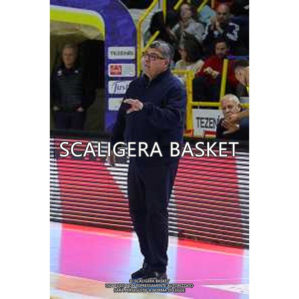 Alessandro Ramagli allenatore Tezenis Verona, Tezenis Verona - Agribertocchi Orzinuovi. Basket Campionato A2 Campionato A2 Rosso AGSM Forum, Verona 22 December 2023. Ph Fotoexpress/Dado Grigolini