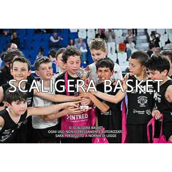 Premiazione Trento secondo Premiazioni Intred Cup LBA Legabasket Serie A UnipolSAI 2023/2024 - Brescia, 21/04/2024 Gianluca Checchi/Ciamillo-Castoria