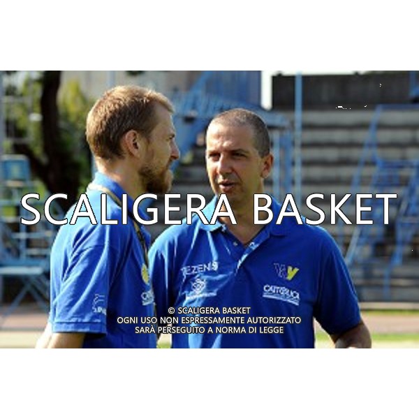 coach De Raffaele con il preparatore atletico Guderzo