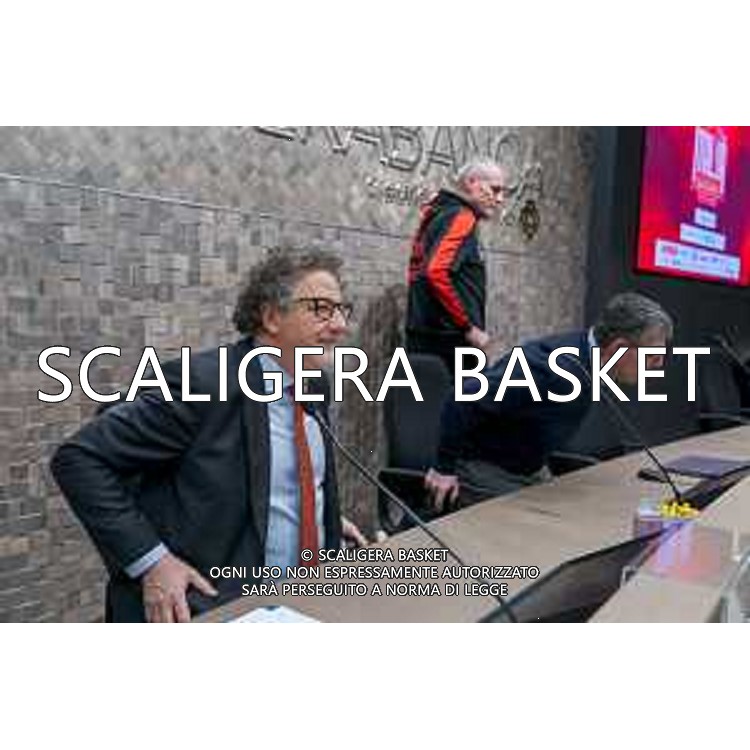 Media Day presentazione Coppa Italia LNP Old Wilde West Rimini 2026 Interventi di coach e capitani di Serie A2 Tezenis Verona/Victoria Libertas Pesaro/Valtur Brindisi/Dole Basket Rimini Serie B Nazionale Elachem Vigevano 1955/Verodol CBD Pielle Livorno/Virtus GVM Roma 1960/La Tecnica Gema Montecatini Rimini. 09/03/2026 Foto Roberto Masi/Ciamillo-Castoria