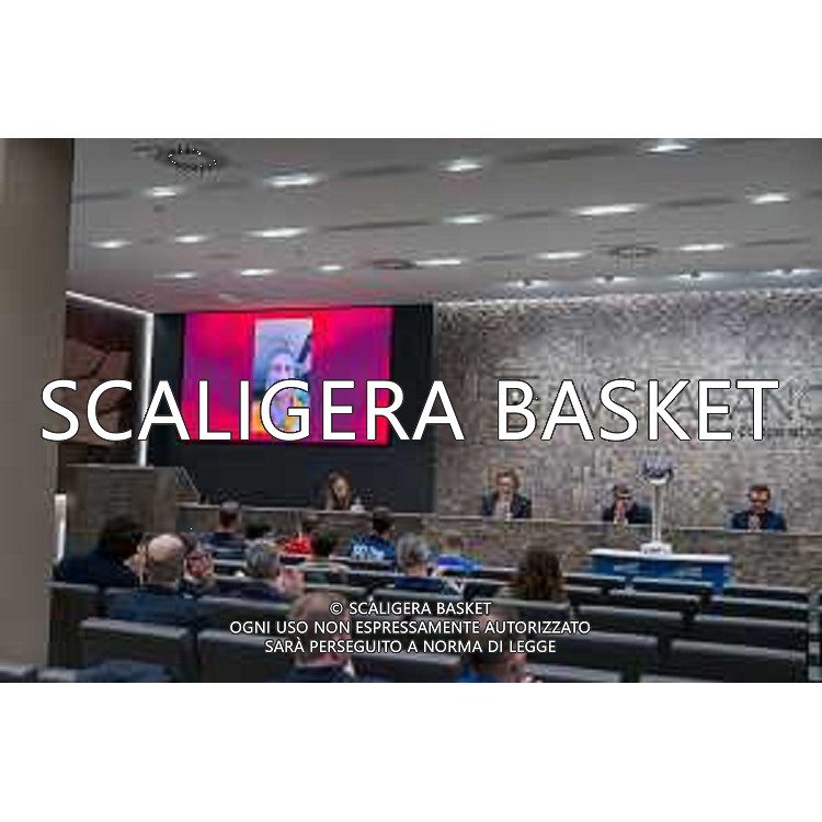 Media Day presentazione Coppa Italia LNP Old Wilde West Rimini 2026 Interventi di coach e capitani di Serie A2 Tezenis Verona/Victoria Libertas Pesaro/Valtur Brindisi/Dole Basket Rimini Serie B Nazionale Elachem Vigevano 1955/Verodol CBD Pielle Livorno/Virtus GVM Roma 1960/La Tecnica Gema Montecatini Rimini. 09/03/2026 Foto Roberto Masi/Ciamillo-Castoria