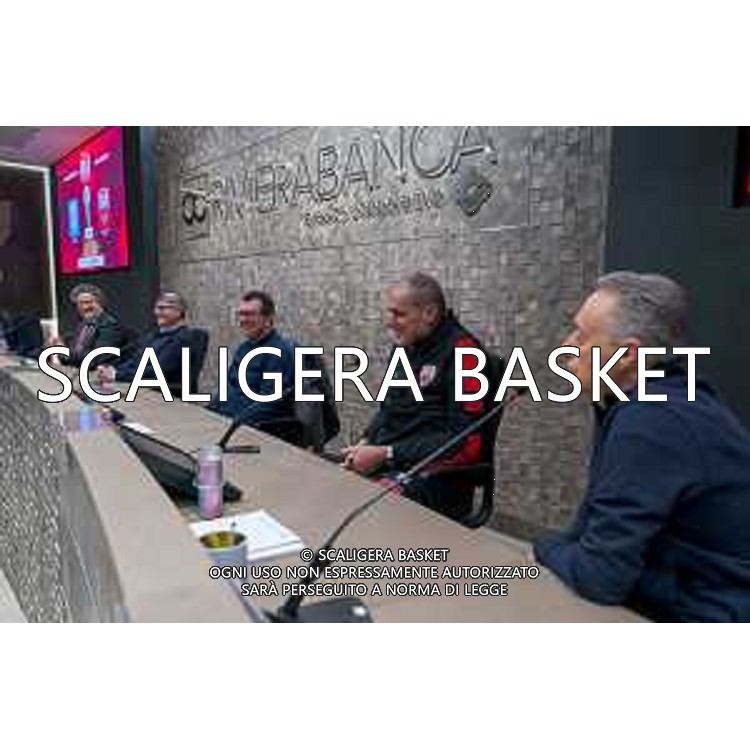Media Day presentazione Coppa Italia LNP Old Wilde West Rimini 2026 Interventi di coach e capitani di Serie A2 Tezenis Verona/Victoria Libertas Pesaro/Valtur Brindisi/Dole Basket Rimini Serie B Nazionale Elachem Vigevano 1955/Verodol CBD Pielle Livorno/Virtus GVM Roma 1960/La Tecnica Gema Montecatini Rimini. 09/03/2026 Foto Roberto Masi/Ciamillo-Castoria