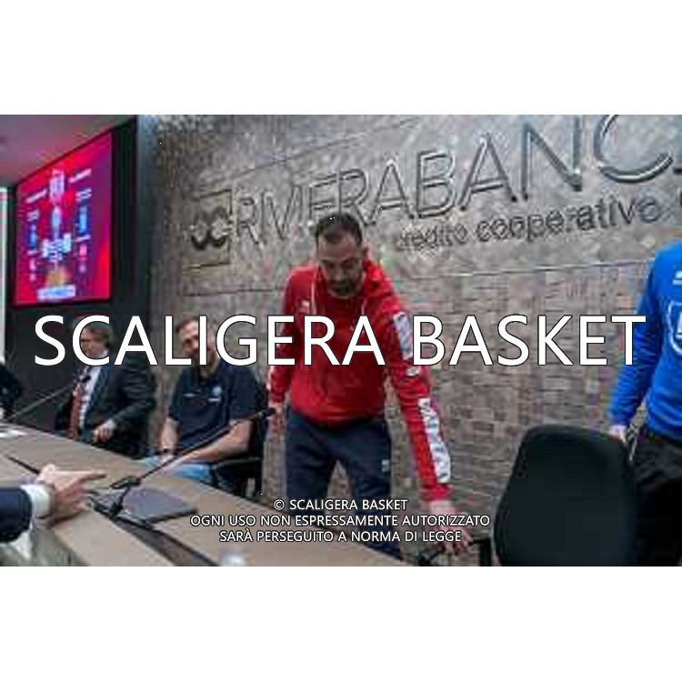 Media Day presentazione Coppa Italia LNP Old Wilde West Rimini 2026 Interventi di coach e capitani di Serie A2 Tezenis Verona/Victoria Libertas Pesaro/Valtur Brindisi/Dole Basket Rimini Serie B Nazionale Elachem Vigevano 1955/Verodol CBD Pielle Livorno/Virtus GVM Roma 1960/La Tecnica Gema Montecatini Rimini. 09/03/2026 Foto Roberto Masi/Ciamillo-Castoria