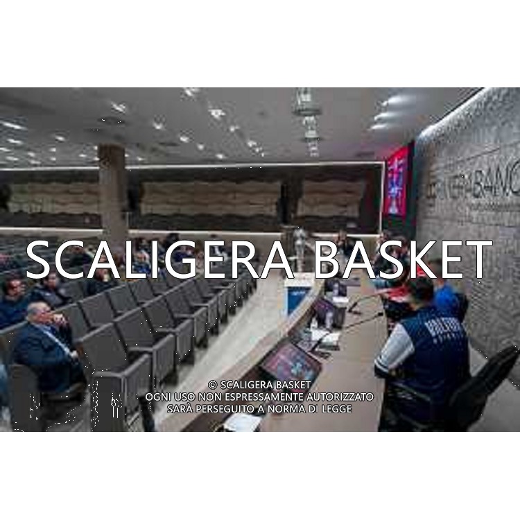 Media Day presentazione Coppa Italia LNP Old Wilde West Rimini 2026 Interventi di coach e capitani di Serie A2 Tezenis Verona/Victoria Libertas Pesaro/Valtur Brindisi/Dole Basket Rimini Serie B Nazionale Elachem Vigevano 1955/Verodol CBD Pielle Livorno/Virtus GVM Roma 1960/La Tecnica Gema Montecatini Rimini. 09/03/2026 Foto Roberto Masi/Ciamillo-Castoria