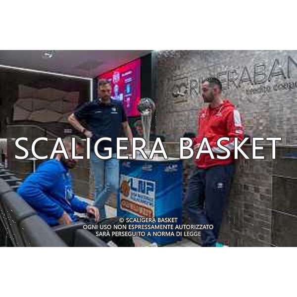 Media Day presentazione Coppa Italia LNP Old Wilde West Rimini 2026 Interventi di coach e capitani di Serie A2 Tezenis Verona/Victoria Libertas Pesaro/Valtur Brindisi/Dole Basket Rimini Serie B Nazionale Elachem Vigevano 1955/Verodol CBD Pielle Livorno/Virtus GVM Roma 1960/La Tecnica Gema Montecatini Rimini. 09/03/2026 Foto Roberto Masi/Ciamillo-Castoria