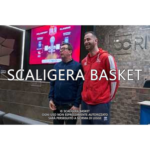 Media Day presentazione Coppa Italia LNP Old Wilde West Rimini 2026 Interventi di coach e capitani di Serie A2 Tezenis Verona/Victoria Libertas Pesaro/Valtur Brindisi/Dole Basket Rimini Serie B Nazionale Elachem Vigevano 1955/Verodol CBD Pielle Livorno/Virtus GVM Roma 1960/La Tecnica Gema Montecatini Rimini. 09/03/2026 Foto Roberto Masi/Ciamillo-Castoria