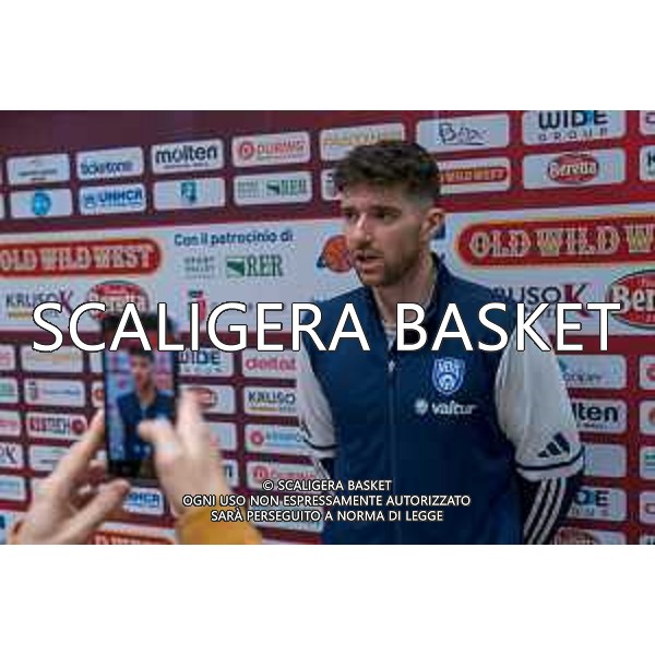 Media Day presentazione Coppa Italia LNP Old Wilde West Rimini 2026 Interventi di coach e capitani di Serie A2 Tezenis Verona/Victoria Libertas Pesaro/Valtur Brindisi/Dole Basket Rimini Serie B Nazionale Elachem Vigevano 1955/Verodol CBD Pielle Livorno/Virtus GVM Roma 1960/La Tecnica Gema Montecatini Rimini. 09/03/2026 Foto Roberto Masi/Ciamillo-Castoria
