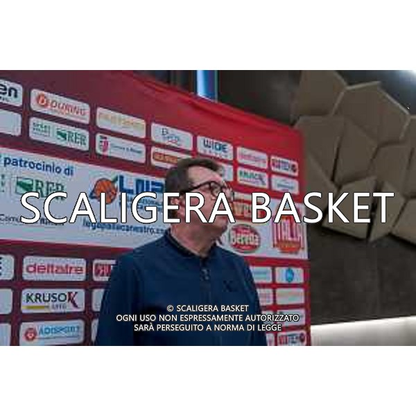 Media Day presentazione Coppa Italia LNP Old Wilde West Rimini 2026 Interventi di coach e capitani di Serie A2 Tezenis Verona/Victoria Libertas Pesaro/Valtur Brindisi/Dole Basket Rimini Serie B Nazionale Elachem Vigevano 1955/Verodol CBD Pielle Livorno/Virtus GVM Roma 1960/La Tecnica Gema Montecatini Rimini. 09/03/2026 Foto Roberto Masi/Ciamillo-Castoria
