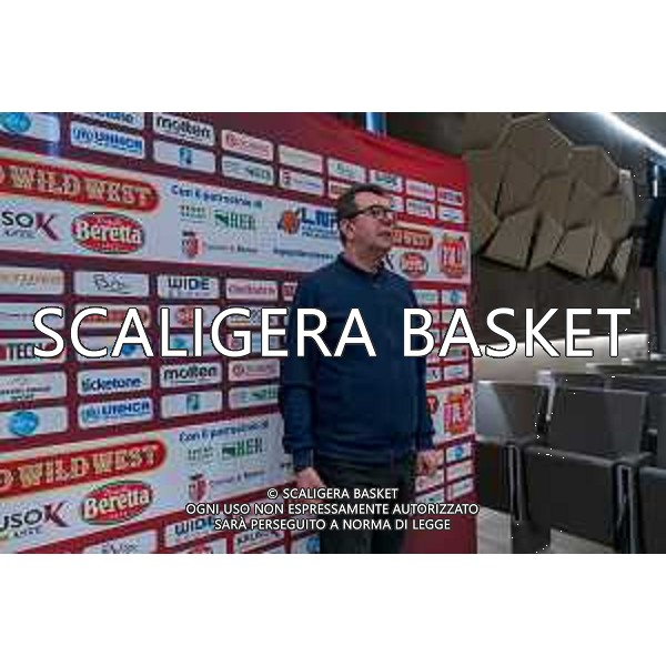 Media Day presentazione Coppa Italia LNP Old Wilde West Rimini 2026 Interventi di coach e capitani di Serie A2 Tezenis Verona/Victoria Libertas Pesaro/Valtur Brindisi/Dole Basket Rimini Serie B Nazionale Elachem Vigevano 1955/Verodol CBD Pielle Livorno/Virtus GVM Roma 1960/La Tecnica Gema Montecatini Rimini. 09/03/2026 Foto Roberto Masi/Ciamillo-Castoria
